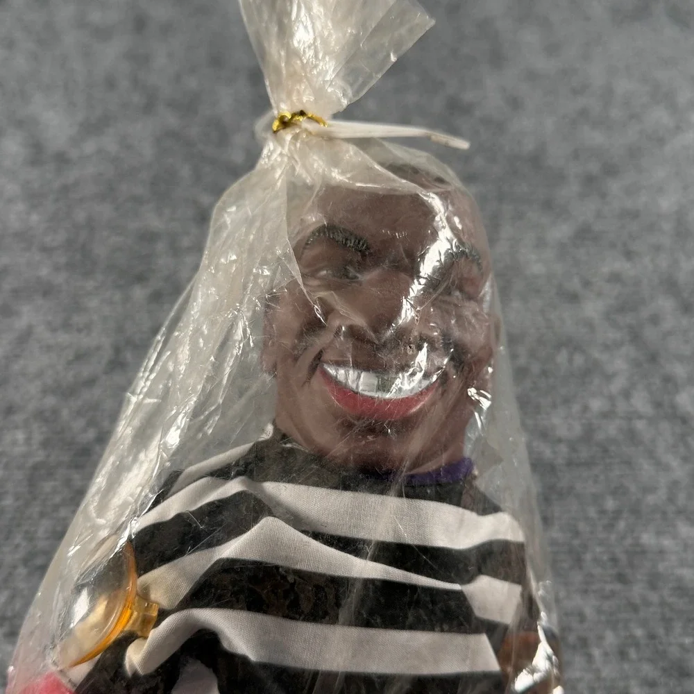 Vintage Mike Tyson Boxing Doll Male Black White Striped Prisoner Collectible